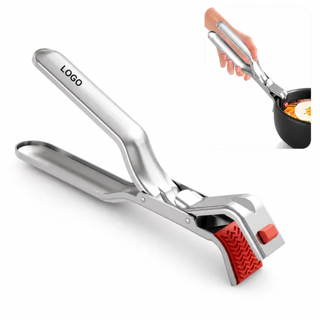 Heat Resistant Stainless Steel Serving Tongs