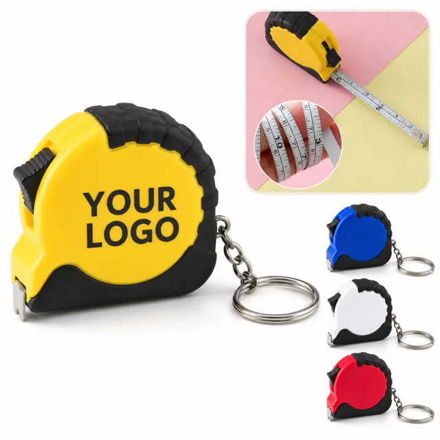 Retractable Keychain Tape Measure With Dual Scale