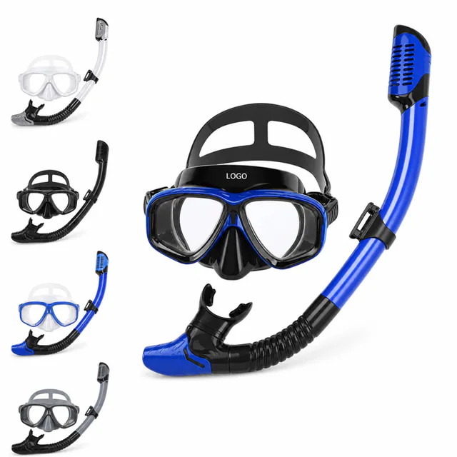 Custom Logo Snorkel Mask Set With Dry Top Valve