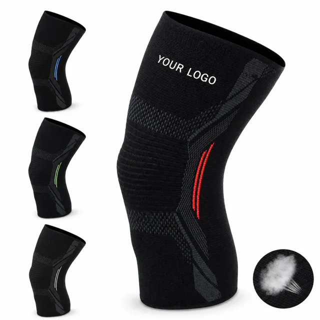 Custom Nylon Outdoor Sports Knee Pads Adjustable Fit