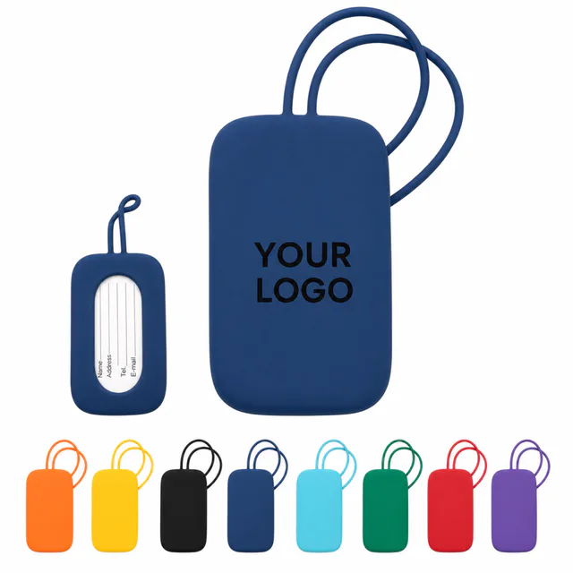 Custom Silicone Luggage Tag With Name Card