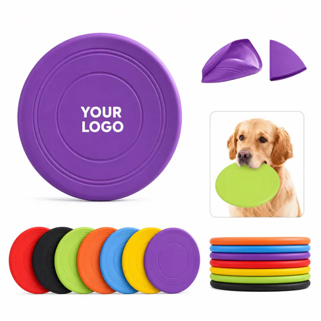 Rubber Pet Flying Disc Toy