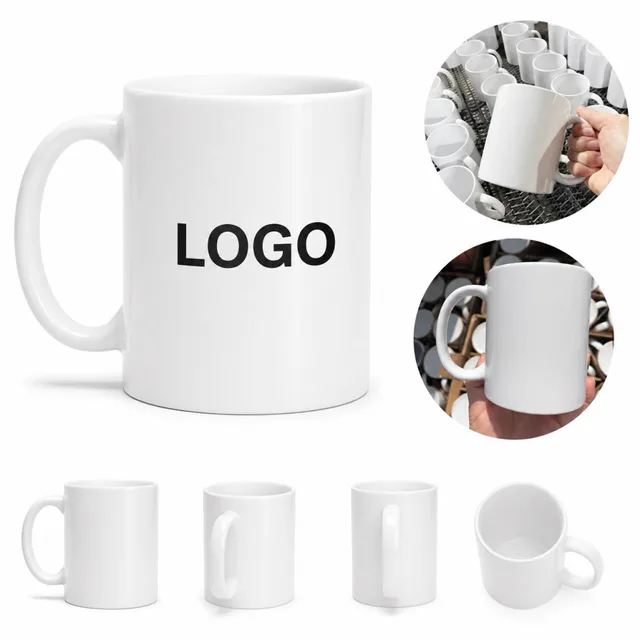 Classic Glossy Ceramic Coffee Mug 11 Oz