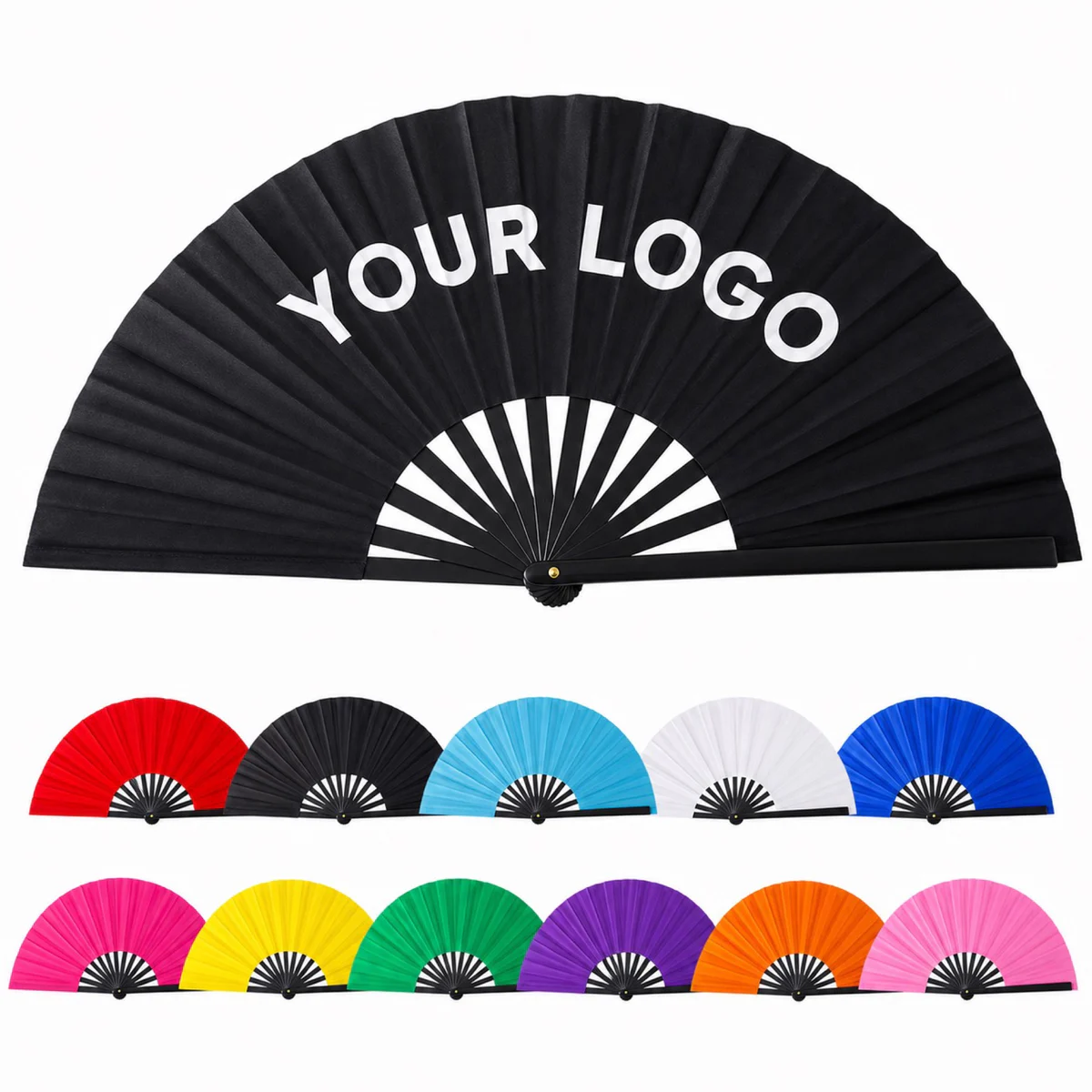 13 Inch Full Color Foldable Kung Fu Hand Fan