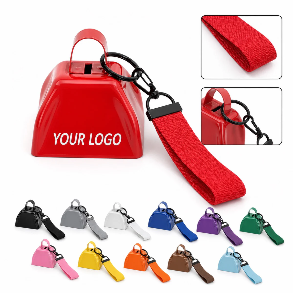 Custom Iron Cheer Cowbell for Sports Events