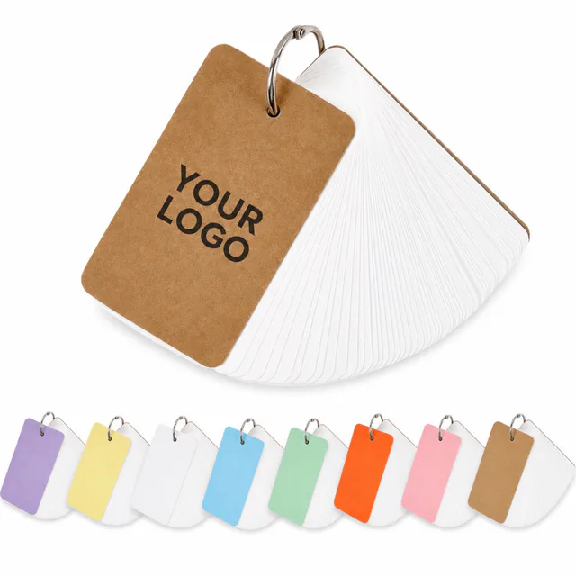 Ring-Bound Leatherette Index Card Notebook
