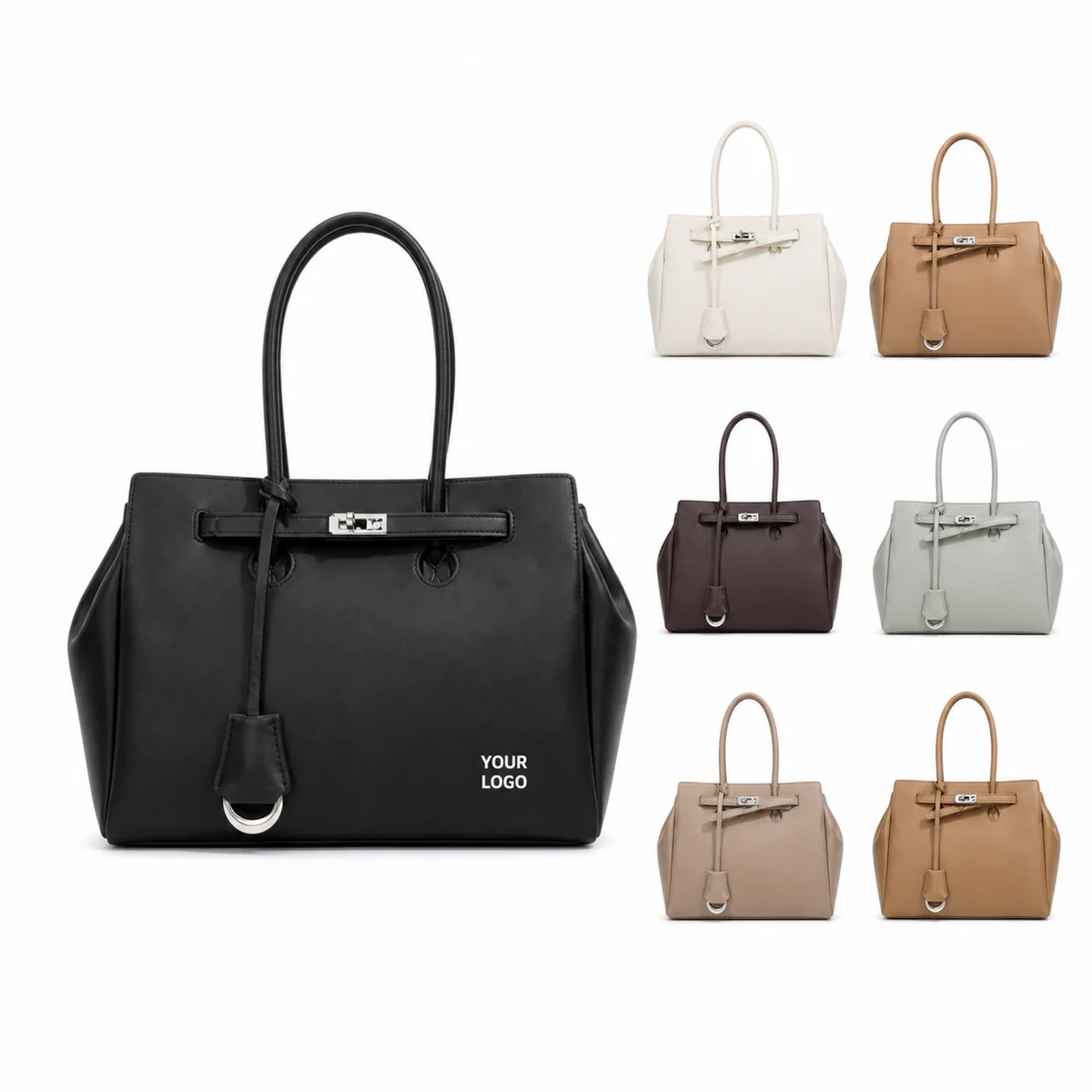 Soft Cowhide Leather Tote Bag