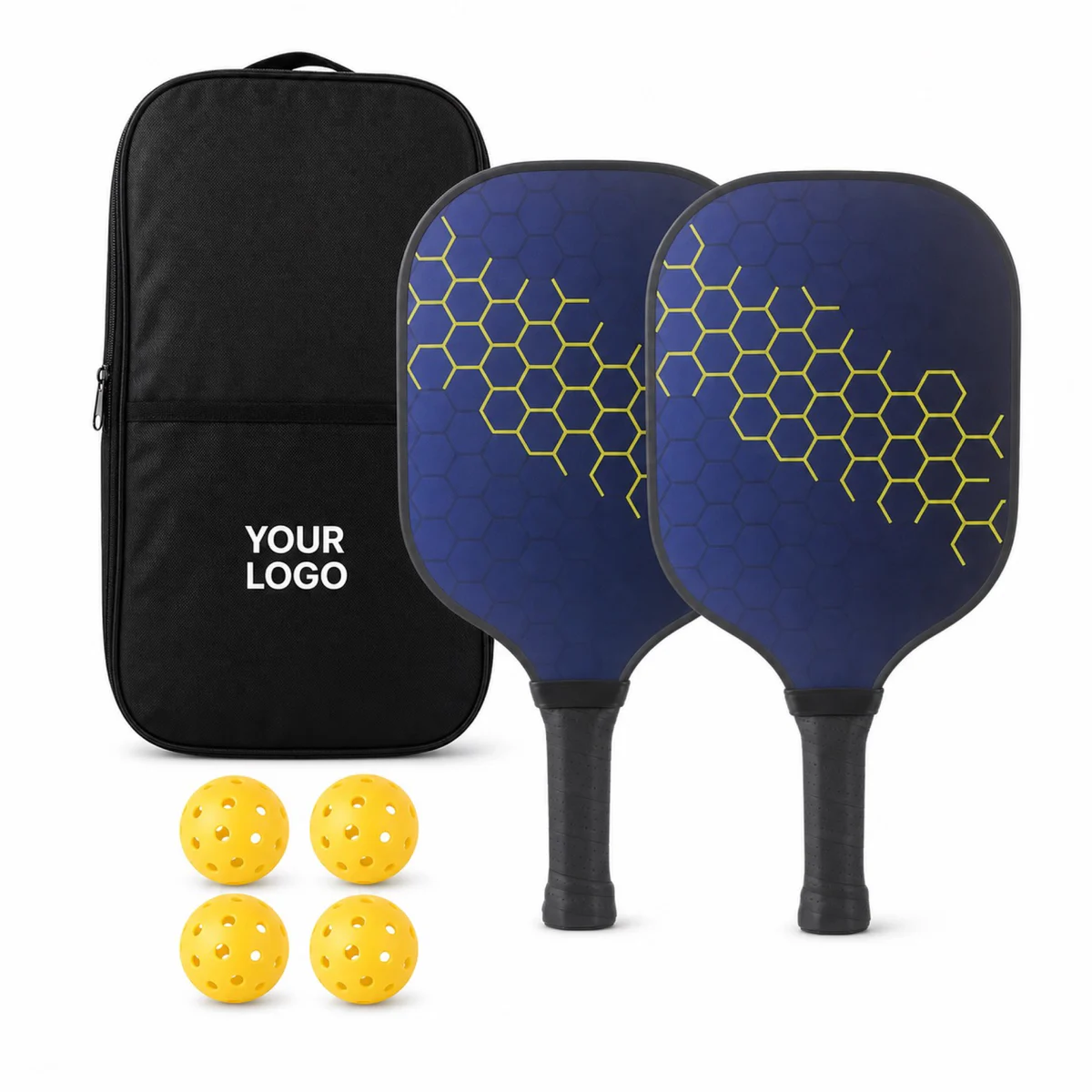 Fiberglass Pickleball Set With Carrying Bag
