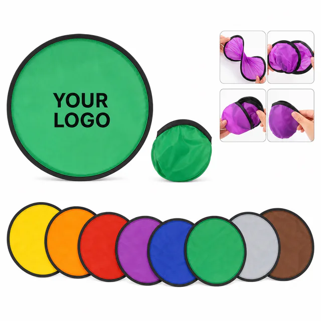 10 Inch Polyester Flying Disk With Pouch