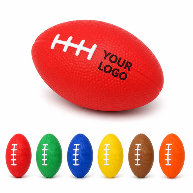 PU Football Stress Ball Custom Grip Toy