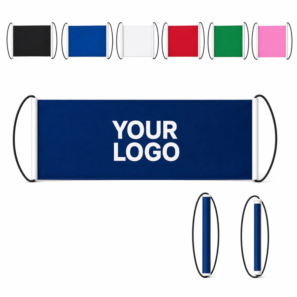 Pet Handheld Retractable Banner With Dual Handles