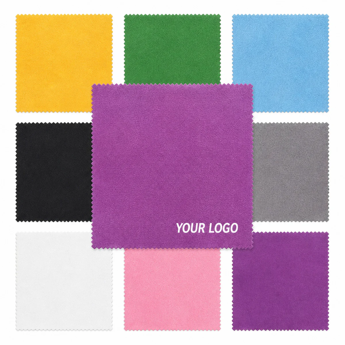 Custom Microfiber Suede Cloth For Eyeglass Cleaning