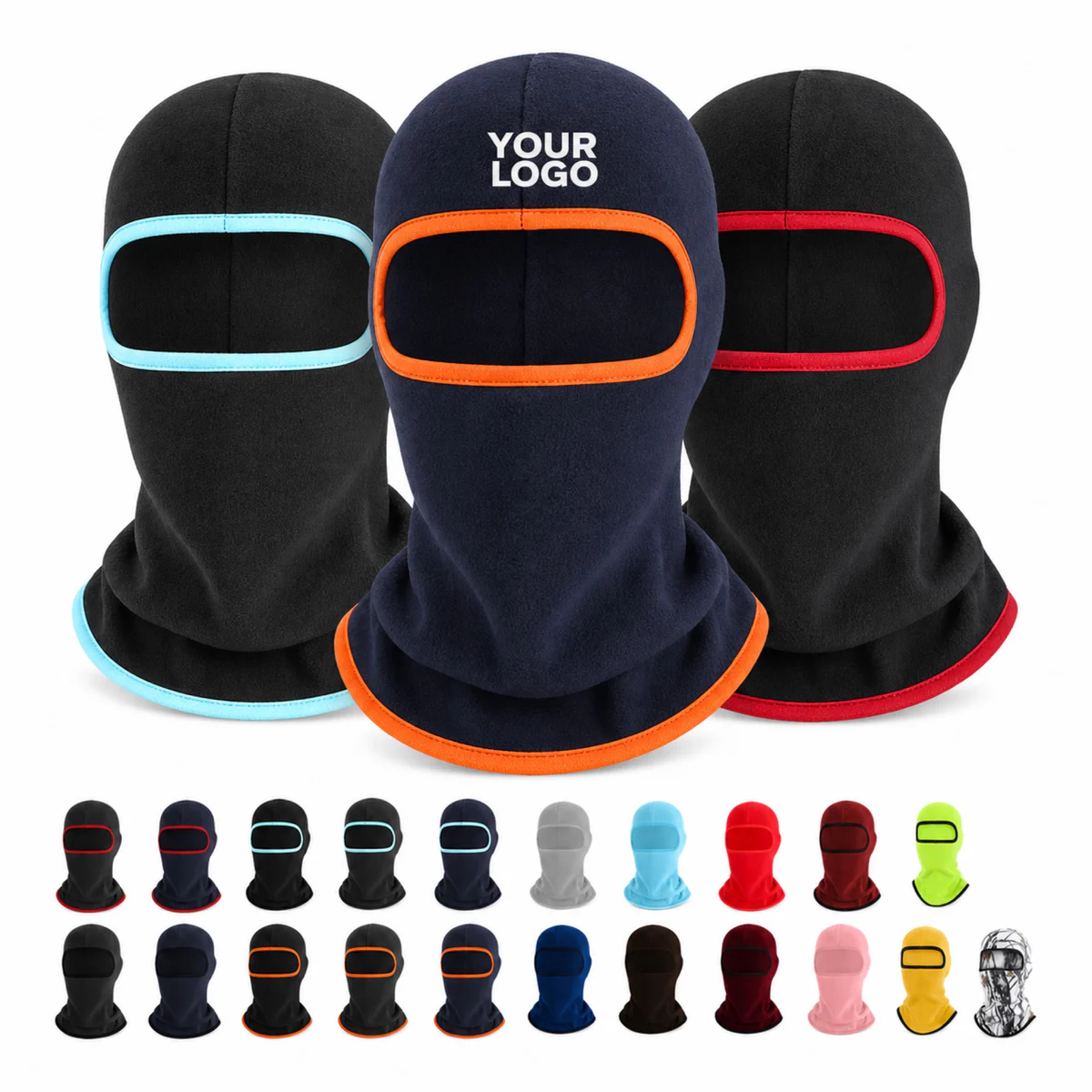 Fleece Balaclava Ski Mask Windproof Winter Hood Scarf