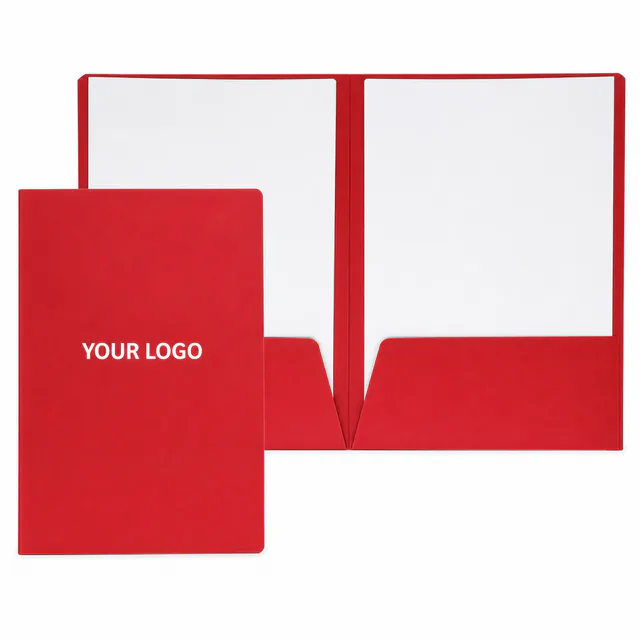 Two-Pocket Paper Document Folder For School And Office
