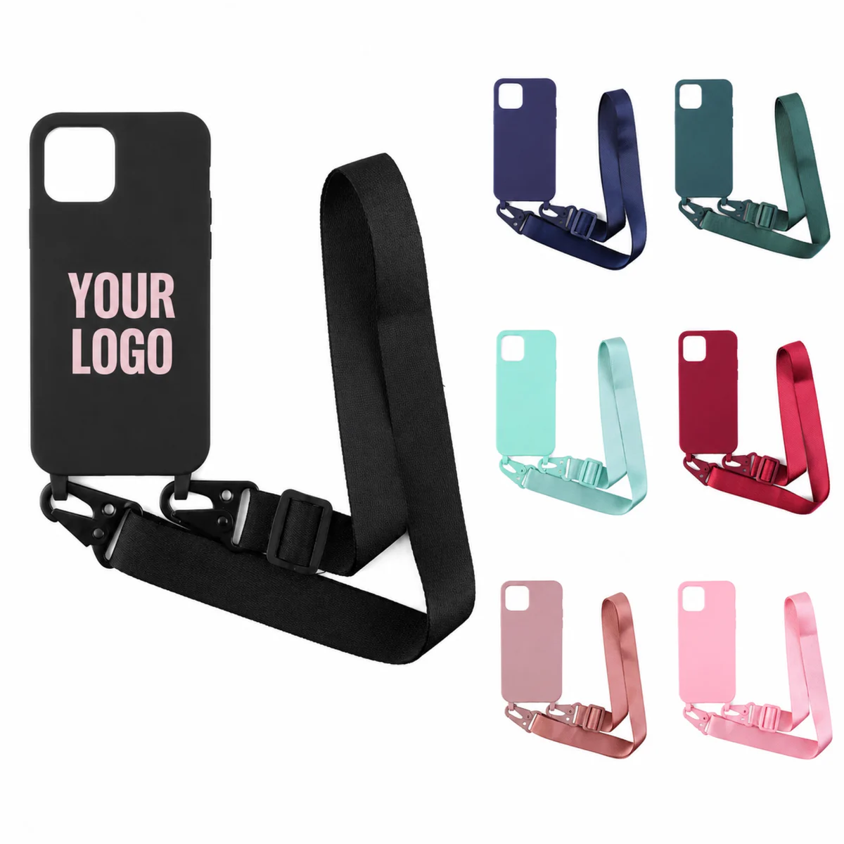 Crossbody Phone Case With Adjustable Nylon Strap