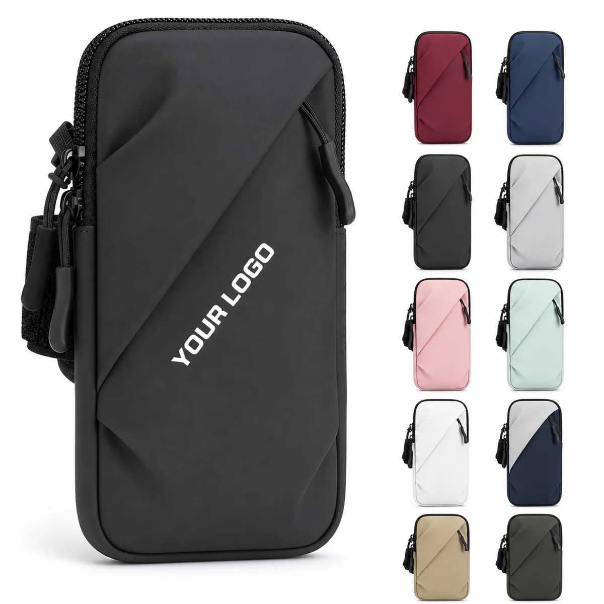 Waterproof PU Sports Armband Pouch For Mobile Phone