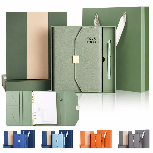 Half Letter Binder Notebook Set With Pen For Office School