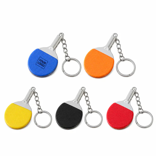 Mini Table Tennis Paddle PVC Keychain