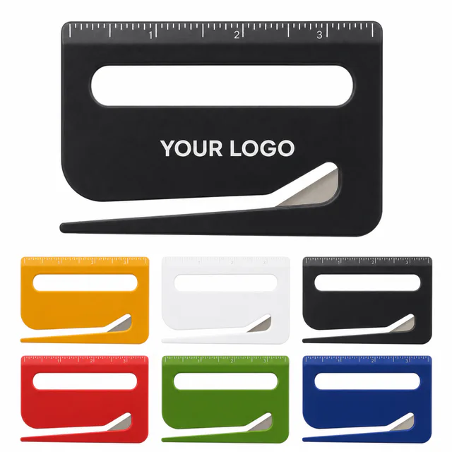 Plastic Letter Opener With Magnifying Glass And Ruler