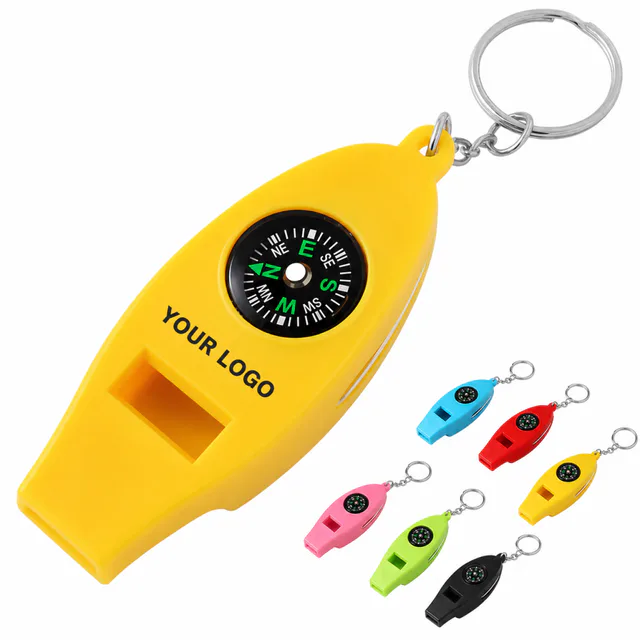 4 In 1 Emergency Survival Whistle With Compass