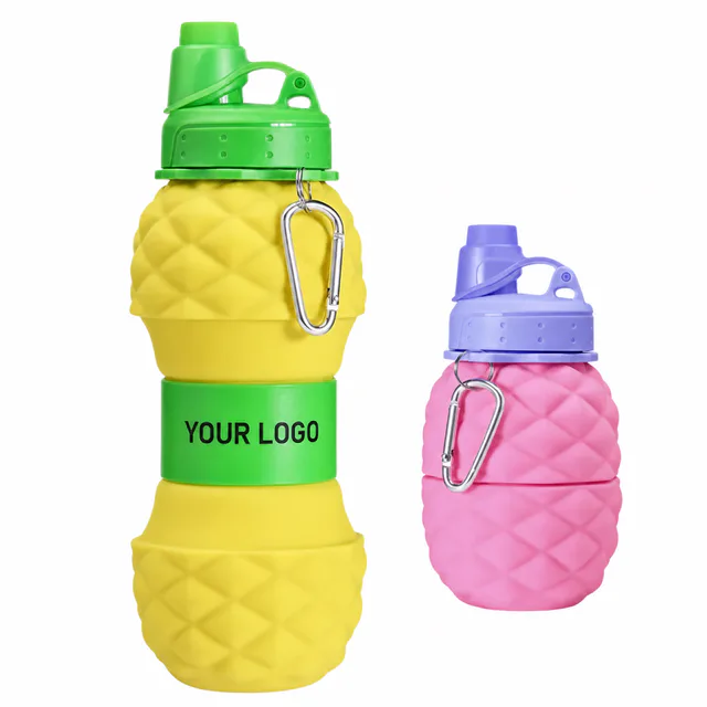 Collapsible Silicone Sports Water Bottle 700ml