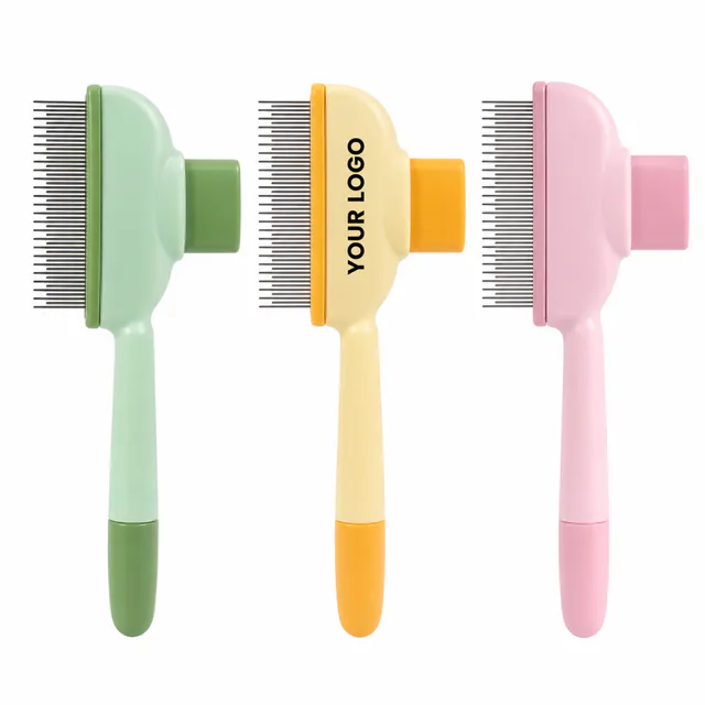 One Click Hair Removal Pet Comb Stainless Steel