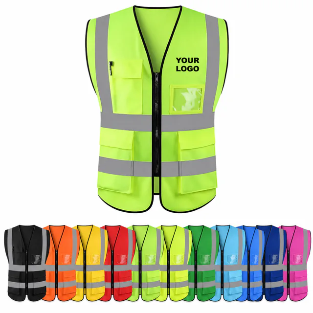 Reflective Safety Vest Polyester Unisex