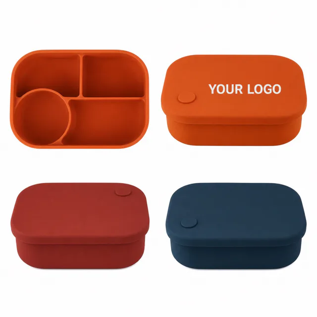 Food Grade Silicone Microwave Heating Lunch Box