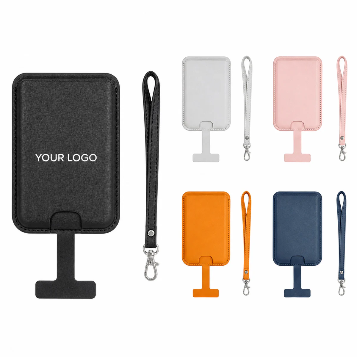 Magnetic PU Leather Card Holder For Phone