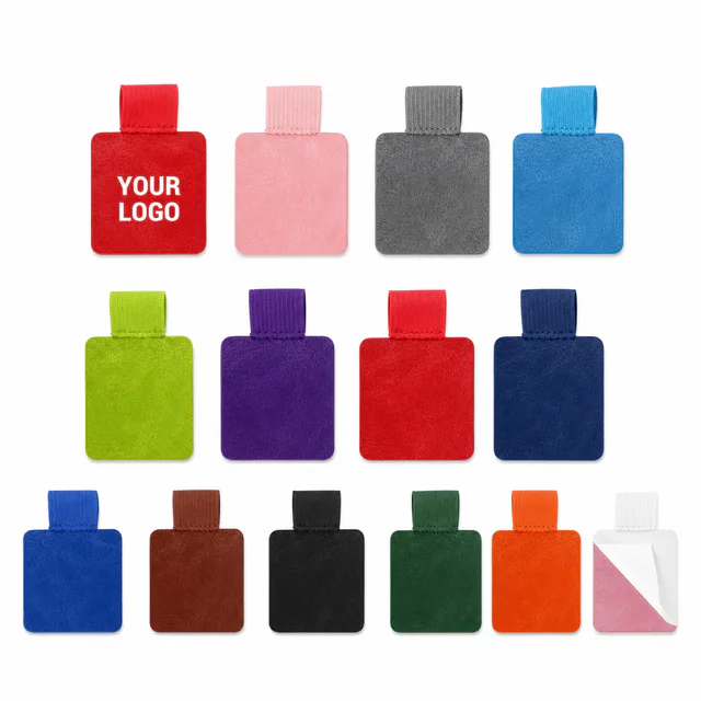 Self-Adhesive PU Leather Pen Loop Holder For Notebooks