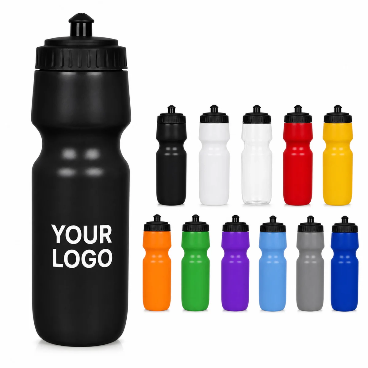24 Oz BPA Free LDPE Sports Squeeze Water Bottle