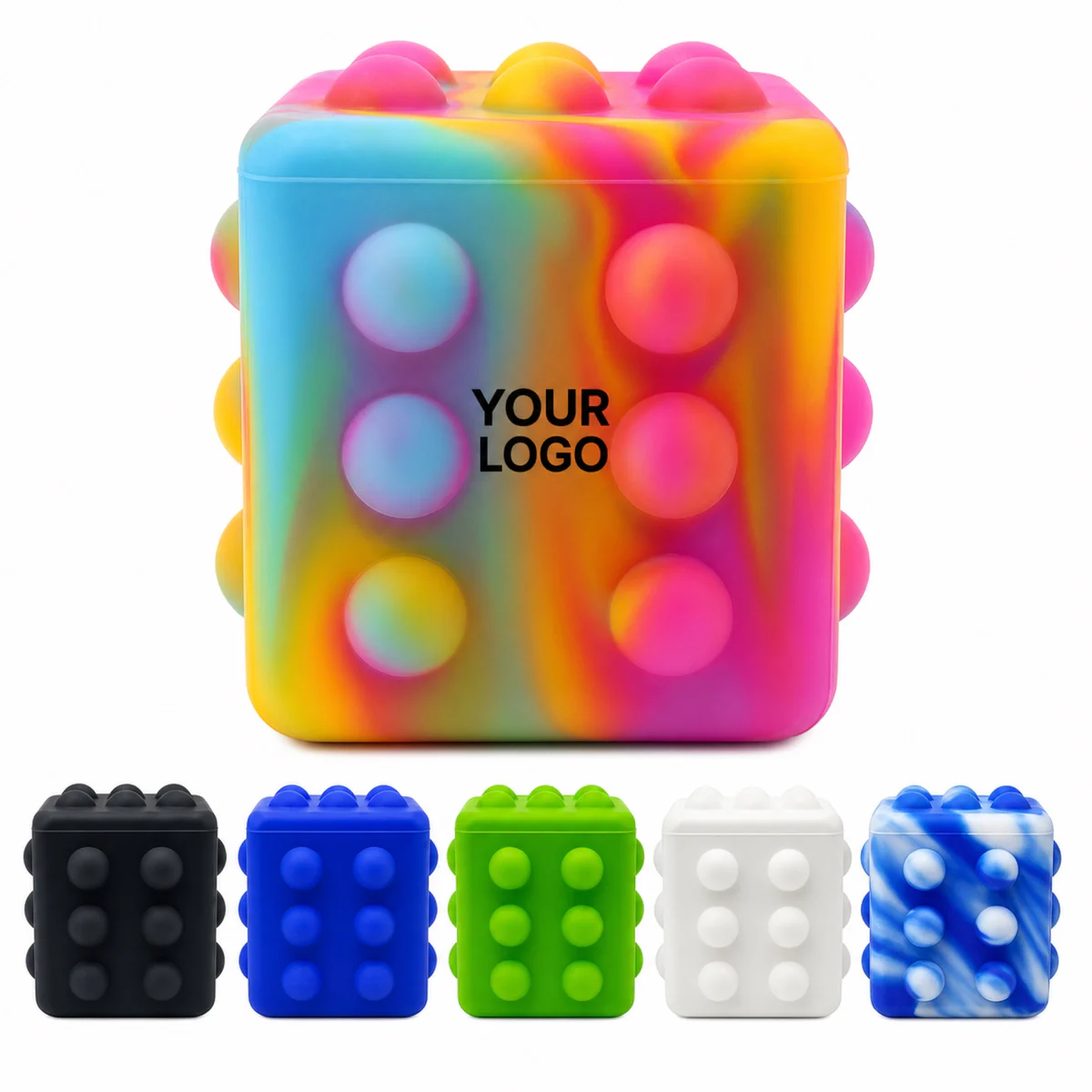 Custom Tie Dye Push Bubble Cube Stress Relief Toy