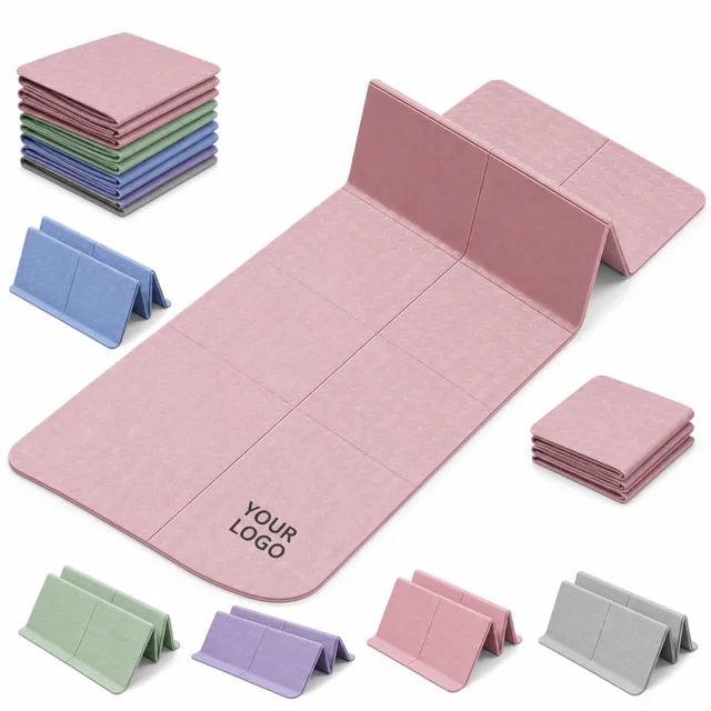 Foldable TPE Yoga Mat For Travel And Fitness