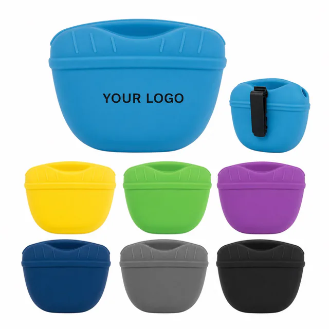 Custom Silicone Pet Treat Pouch With Magnetic Closure