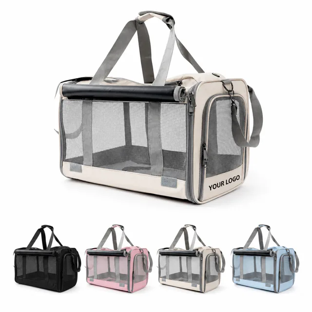 Custom Multicolor Polyester Portable Pet Carrier Bag