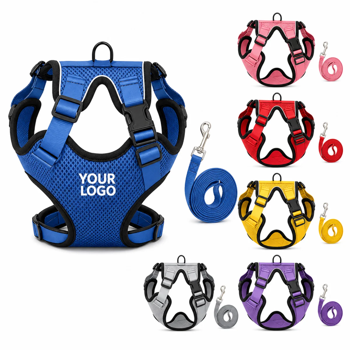 Adjustable Breathable Polyester Pet Harness Vest