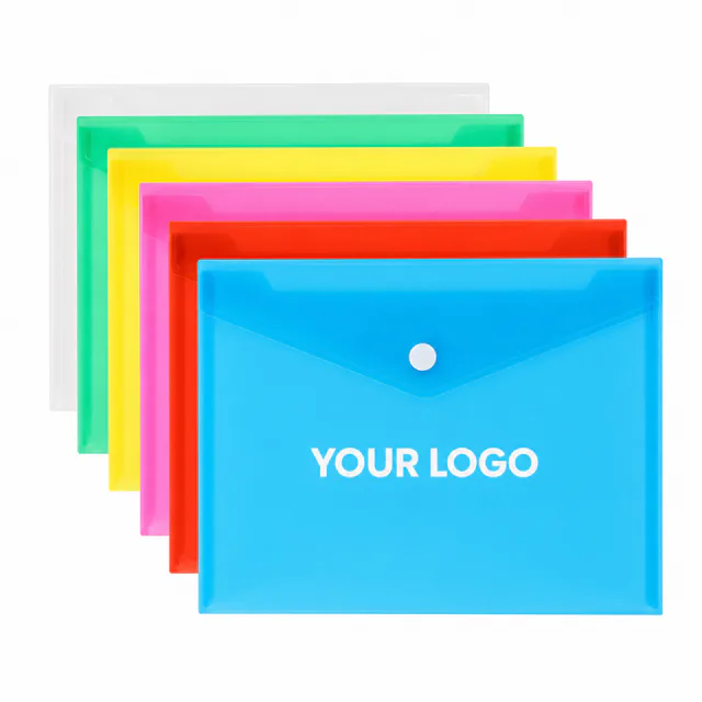 A5 Polypropylene Envelope Document Folder With Hook And Loop Closure
