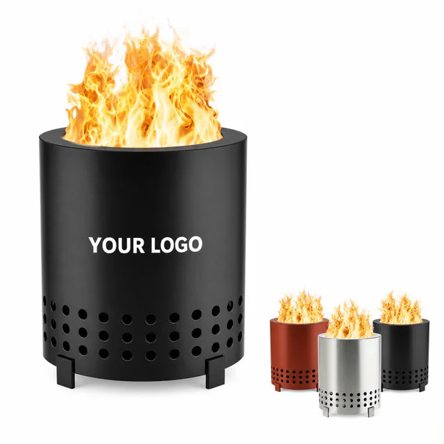 Tabletop Smokeless Charcoal Fire Pit Camping Stove