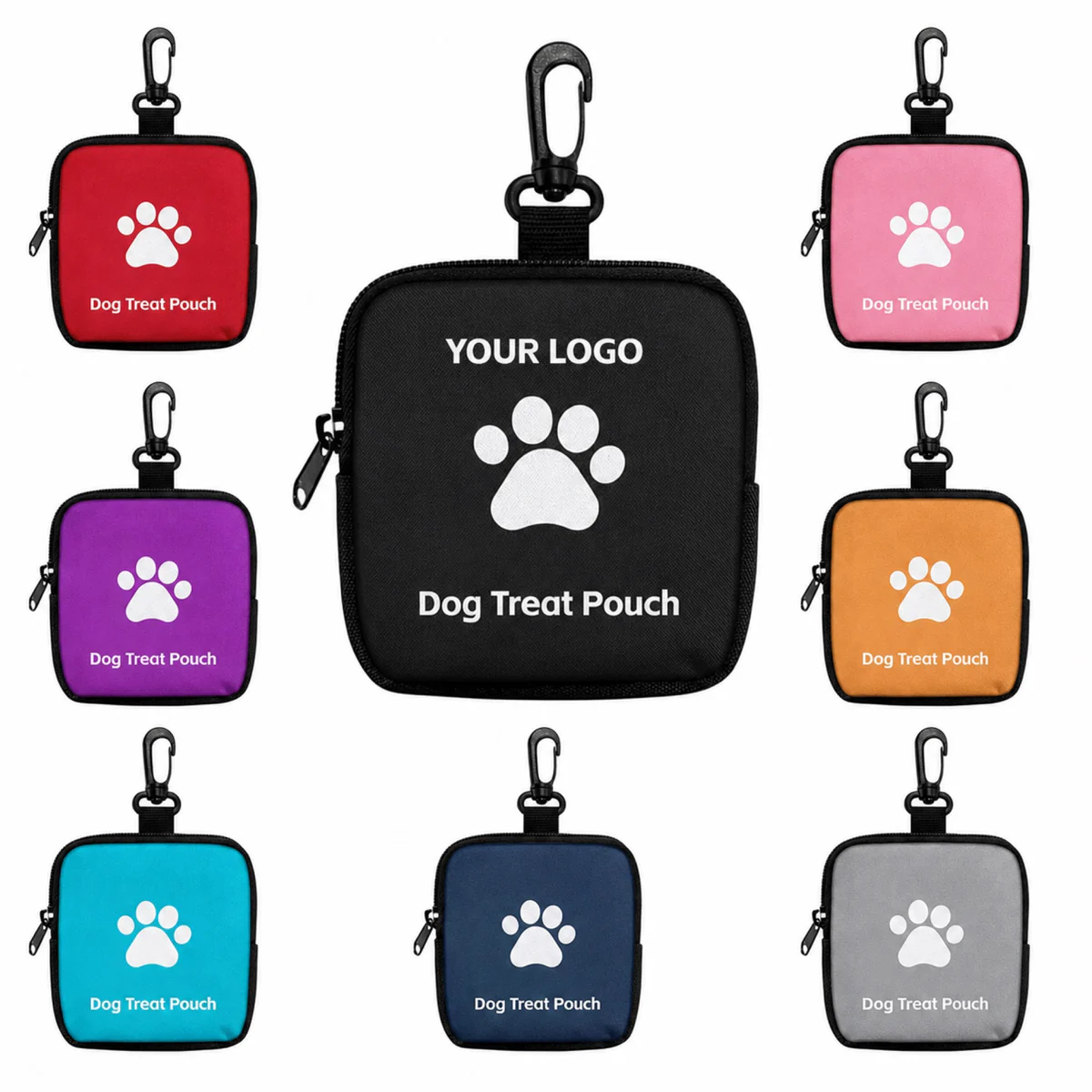 Custom Logo Portable Pet Treat Bag Oxford Polyester