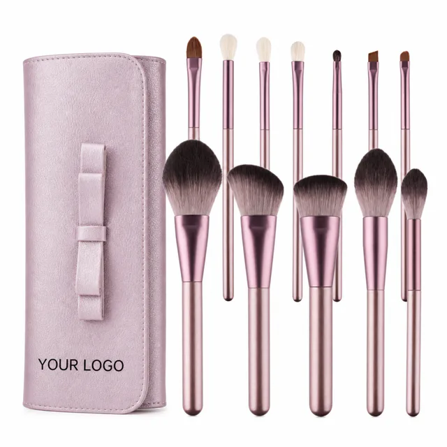 12 Pcs Makeup Brush Set With Vegan Synthetic Fibers