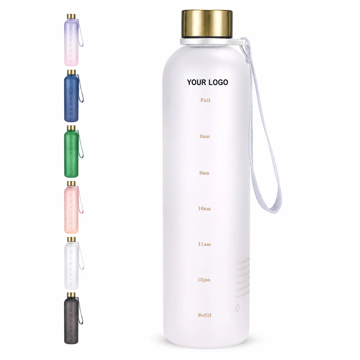 32 Oz Tritan Water Bottle Time Marker