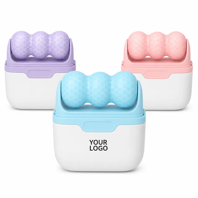 Double Ended Facial Ice Roller With Storage Case