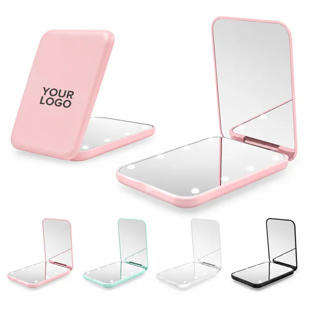LED Compact Makeup Mirror with Magnification
