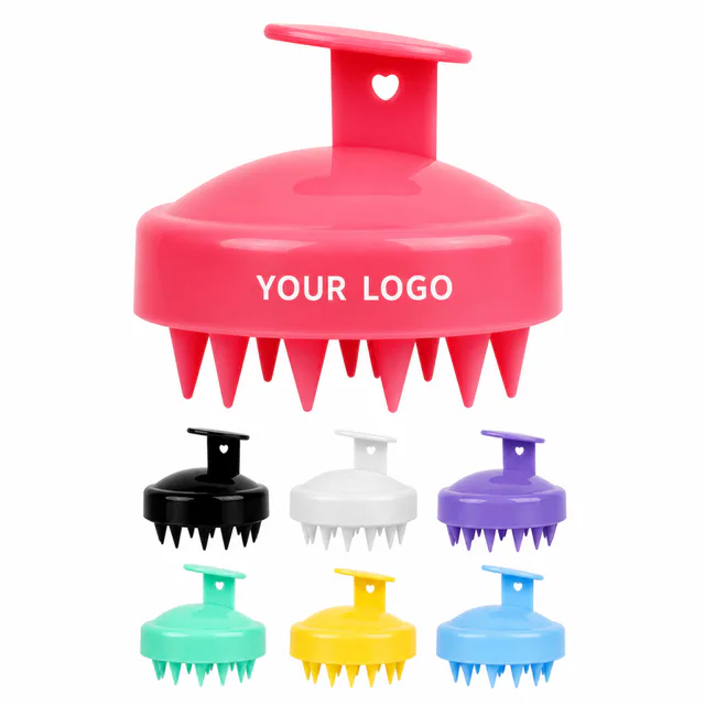Custom Silicone Scalp Massage Brush For Hair Care