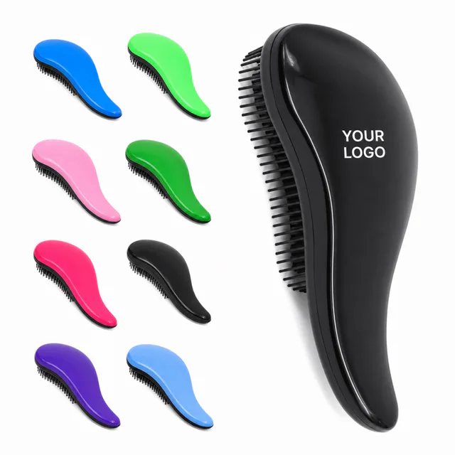 Detangling Hair Brush With Soft Plastic Bristles