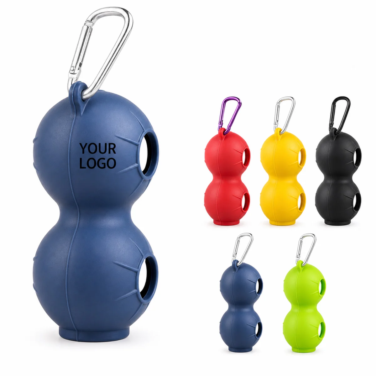 Silicone Golf Ball Holder Sleeve With Buckle