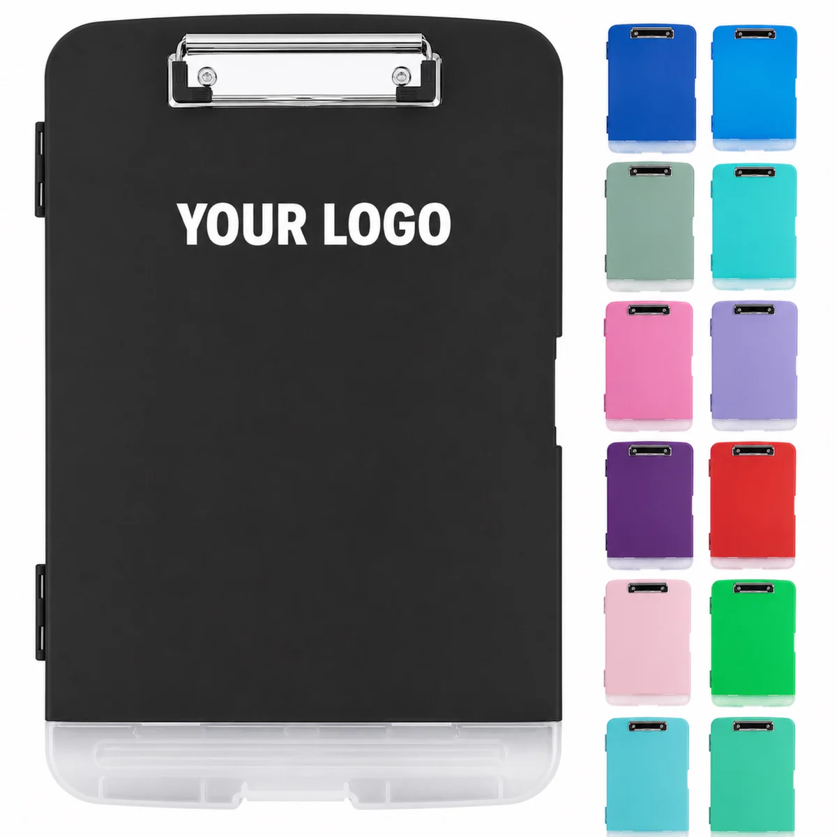 Waterproof Plastic File Box With Clipboard Clip
