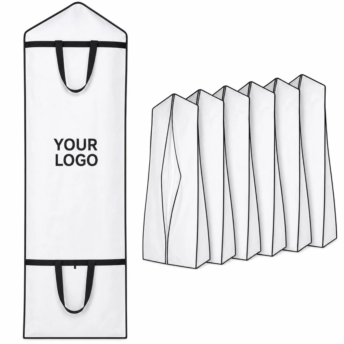 Large Non Woven Hanging Garment Cover Zipper