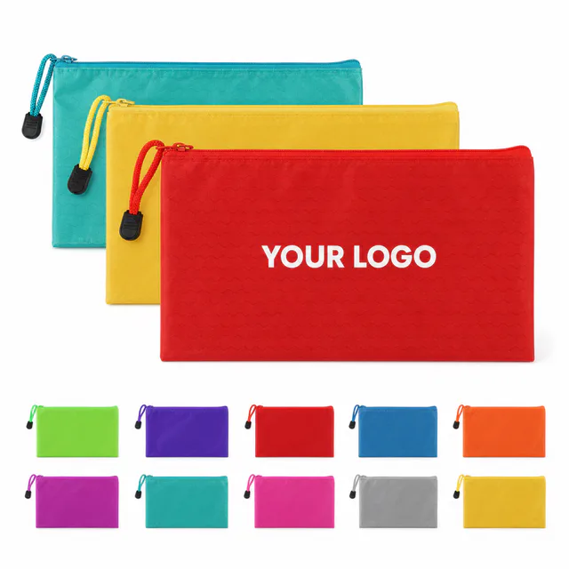 Custom PVC Zipper Pencil Pouch 9 x 4.3 Inch