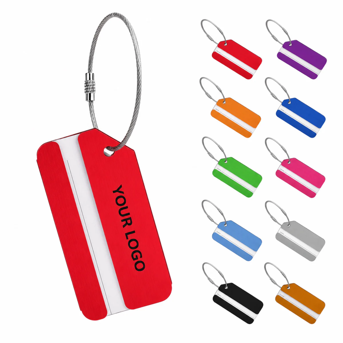 Custom Aluminum Luggage Tag For Travel Suitcase